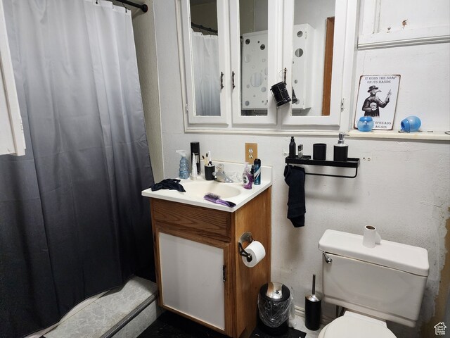 50 W 100 N, Salina, UT 84654 - full bathroom featuring vanity and curtained shower