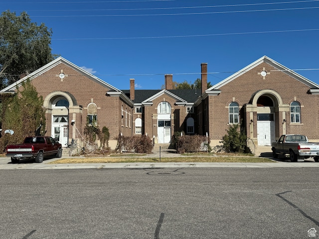 50 W 100 N, Salina, UT 84654 - view of front of property with brick siding and a chimney