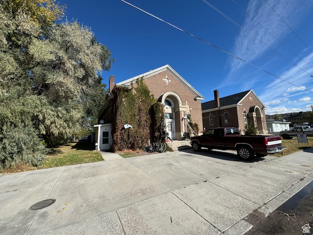 50 W 100 N, Salina, UT 84654 - view of front of house with brick siding and a chimney