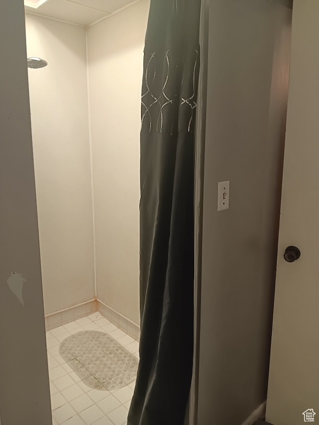 50 W 100 N, Salina, UT 84654 - full bath featuring a shower with curtain and tile patterned floors