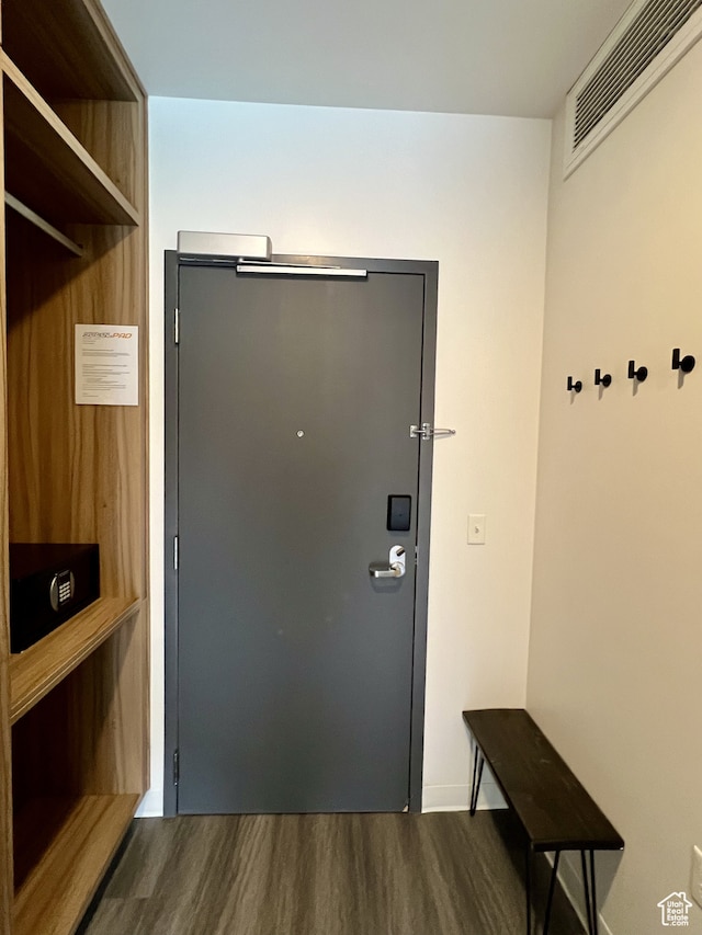 2670 Canyons Resort Dr Unit 218, Park City, UT 84098 - doorway to outside featuring dark hardwood / wood-style floors