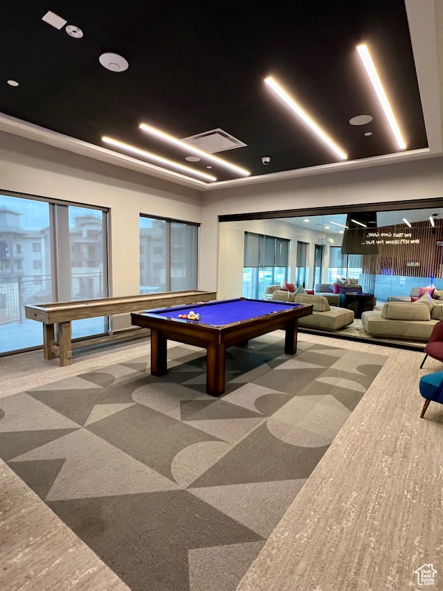 2670 Canyons Resort Dr Unit 218, Park City, UT 84098 - playroom with billiards and carpet flooring