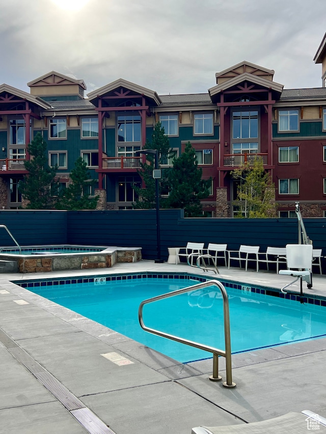 2670 Canyons Resort Dr Unit 218, Park City, UT 84098 - view of swimming pool with a hot tub