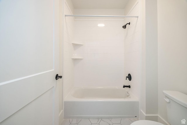 104 S 950 E, Hyde Park, UT 84318 - full bathroom featuring toilet, tile patterned flooring, shower / washtub combination, and baseboards