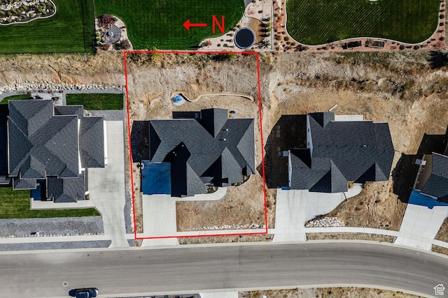 104 S 950 E, Hyde Park, UT 84318 - aerial view of property's location with property parcel outlined