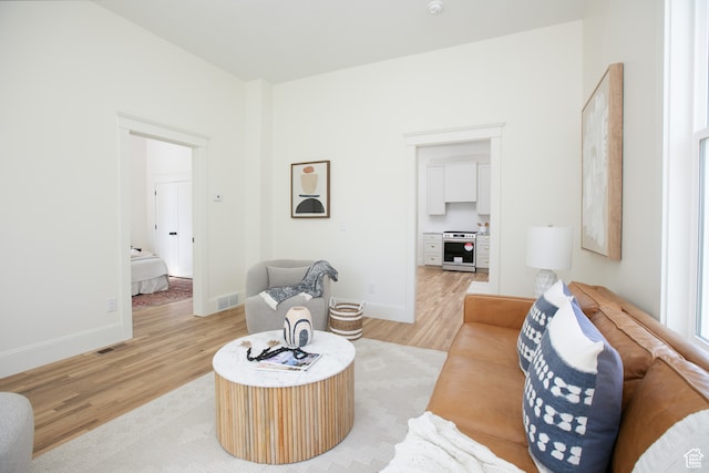 717 E Logan Ave, Salt Lake City, UT 84105 - living room featuring light hardwood / wood-style flooring