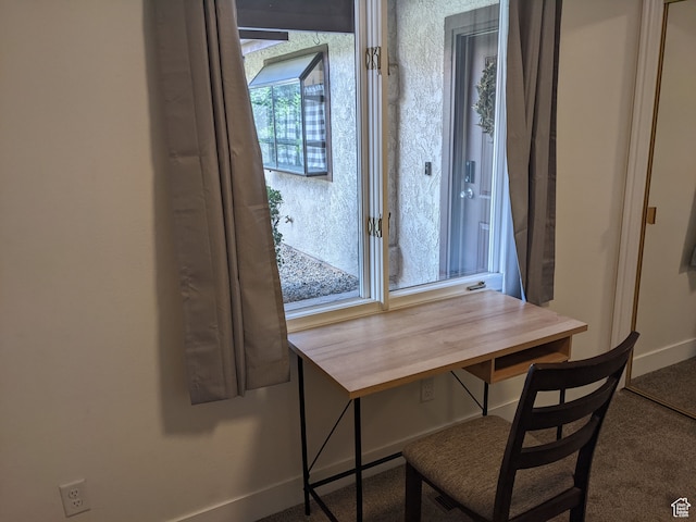 view of dining space
