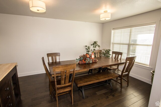 520 N 900 E, Hyde Park, UT 84318 - dining area featuring dark wood-type flooring and baseboards