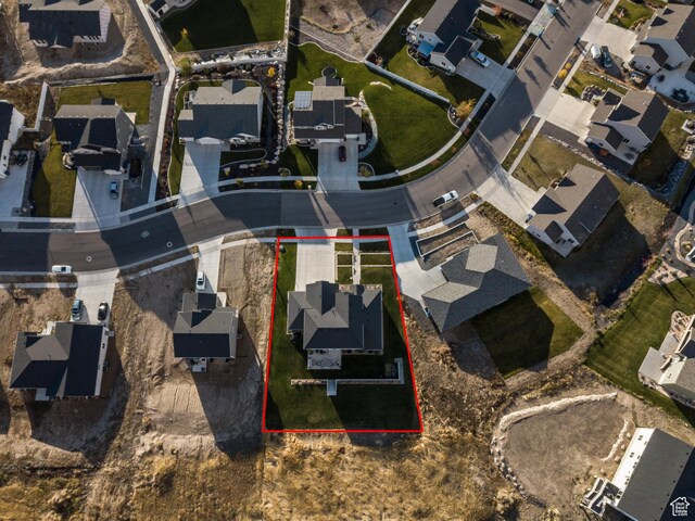 520 N 900 E, Hyde Park, UT 84318 - aerial view of residential area featuring property boundaries highlighted
