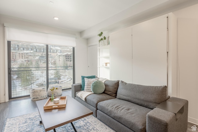 2670 W Canyons Resort Dr Unit 436, Park City, UT 84098 - living room featuring hardwood / wood-style floors