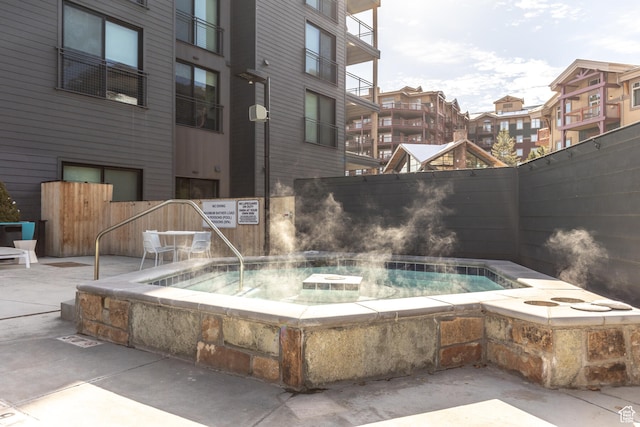 2670 W Canyons Resort Dr Unit 436, Park City, UT 84098 - view of pool featuring a hot tub and a patio