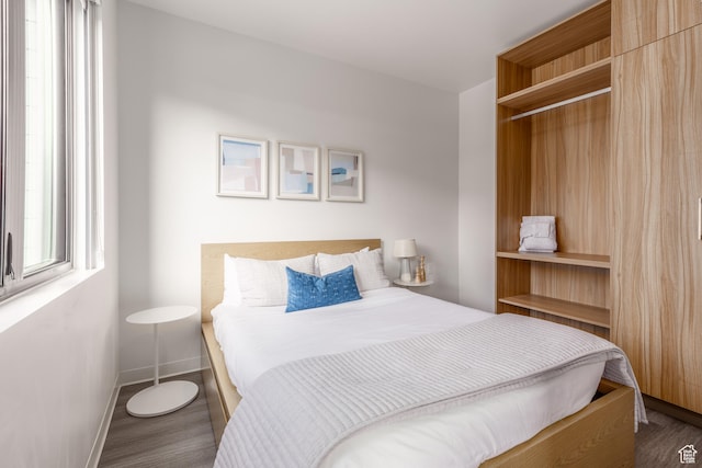 2670 W Canyons Resort Dr Unit 436, Park City, UT 84098 - bedroom with dark hardwood / wood-style flooring