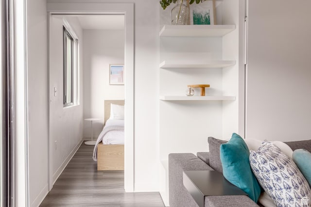 2670 W Canyons Resort Dr Unit 436, Park City, UT 84098 - hallway featuring wood finished floors and baseboards