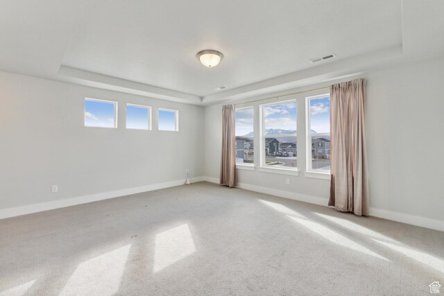 1358 S 1140 E, Heber City, UT 84032 - empty room with a raised ceiling, light colored carpet, and baseboards