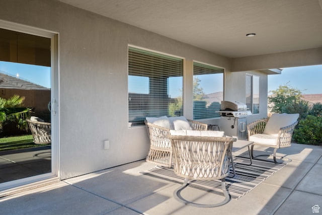 2084 E Sunshine Trl, St George, UT 84790 - view of patio / terrace featuring grilling area