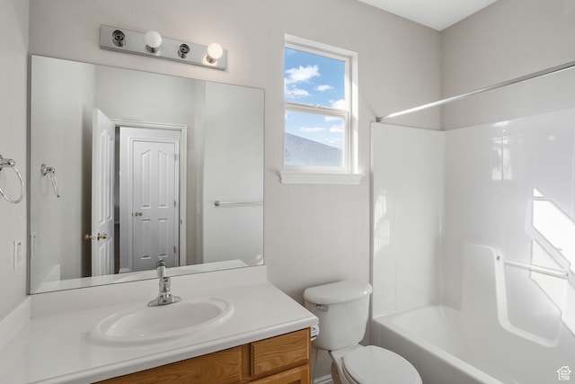 6882 W Bamburgh Way W, West Valley City, UT 84128 - full bathroom featuring vanity, toilet, and shower / bath combination