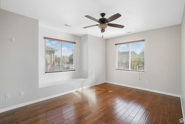 6882 W Bamburgh Way W, West Valley City, UT 84128 - unfurnished room featuring hardwood / wood-style flooring and ceiling fan