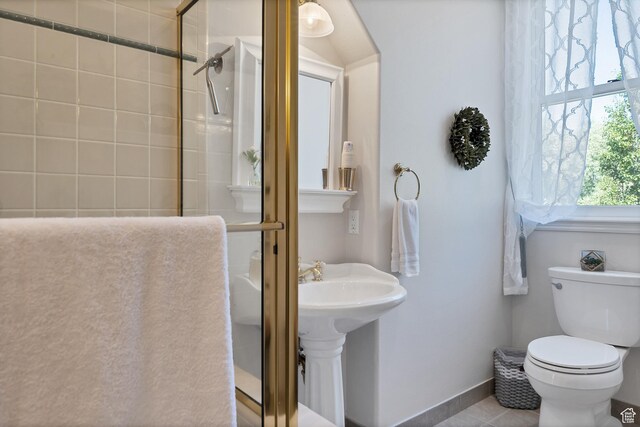 301 S Rachel Ln, New Harmony, UT 84757 - full bath with toilet, a stall shower, and tile patterned floors
