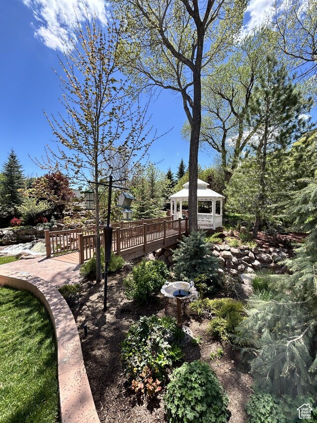 301 S Rachel Ln, New Harmony, UT 84757 - view of yard featuring a gazebo