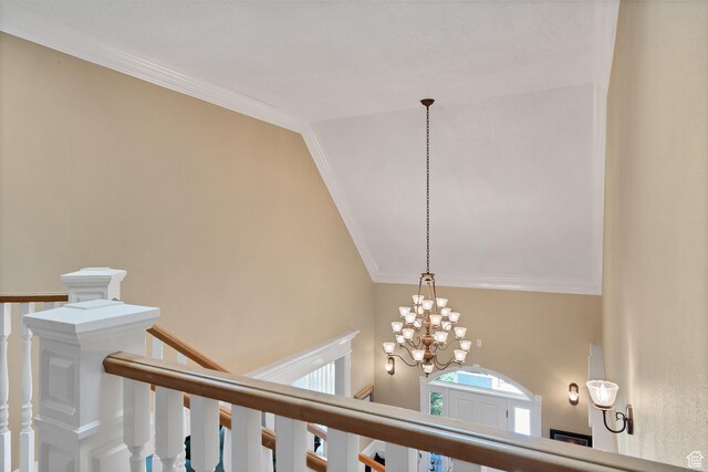 301 S Rachel Ln, New Harmony, UT 84757 - detailed view of ornamental molding and a chandelier