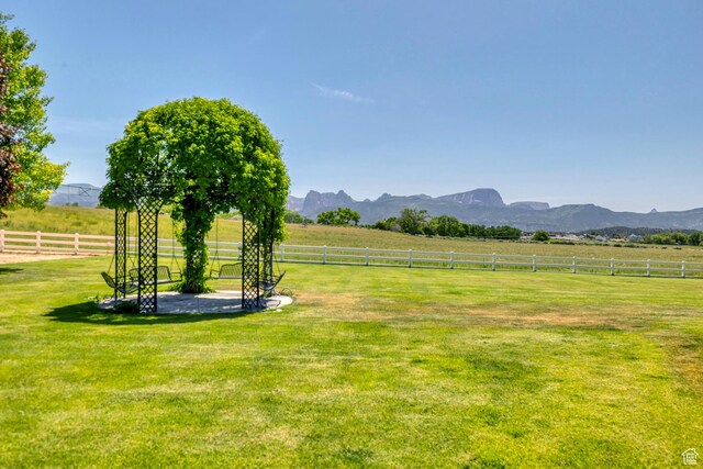 301 S Rachel Ln, New Harmony, UT 84757 - view of yard with a mountain view and a view of countryside