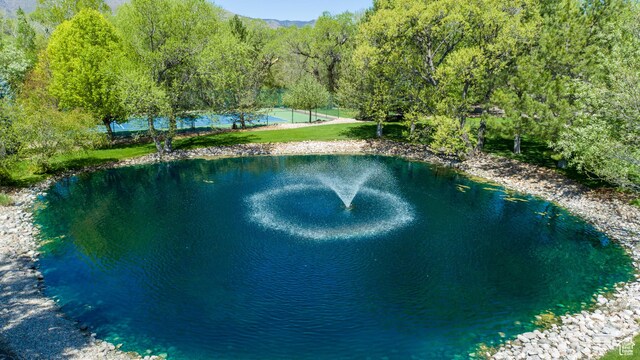 301 S Rachel Ln, New Harmony, UT 84757 - aerial view of a forest and a nearby body of water