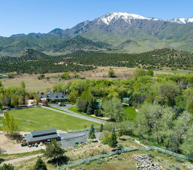301 S Rachel Ln, New Harmony, UT 84757 - aerial view of sparsely populated area with a mountain backdrop