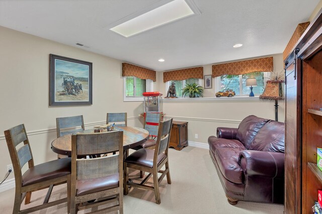 301 S Rachel Ln, New Harmony, UT 84757 - carpeted dining room with recessed lighting and baseboards