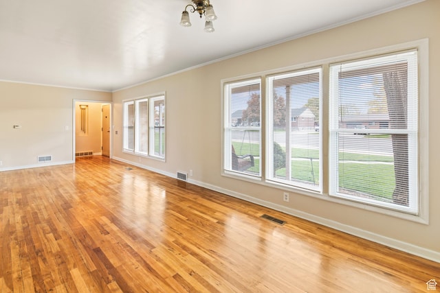 455 N 500 W, Richfield, UT 84701 - spare room featuring crown molding, healthy amount of natural light, light wood finished floors, and baseboards