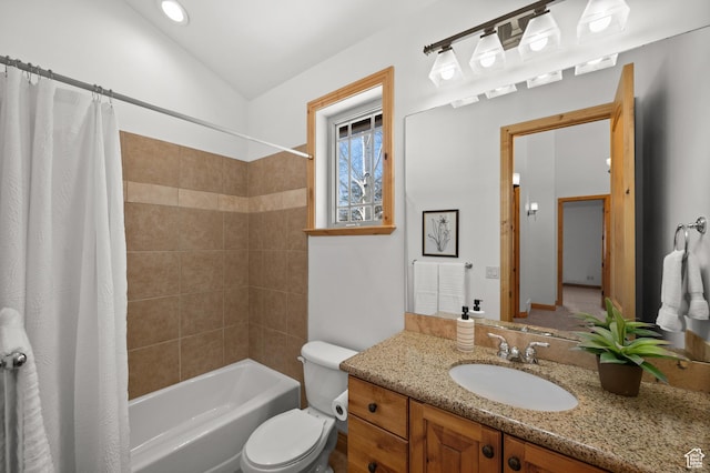 3025 Lower Saddleback Rd Unit 13, Park City, UT 84098 - full bathroom featuring shower / bathtub combination with curtain, vanity, and toilet