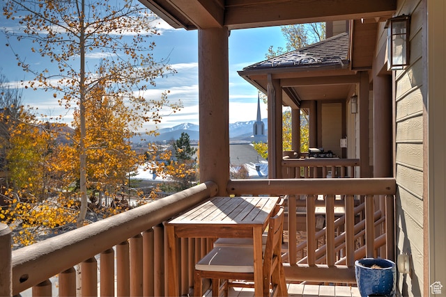 3025 Lower Saddleback Rd Unit 13, Park City, UT 84098 - balcony featuring a mountain view