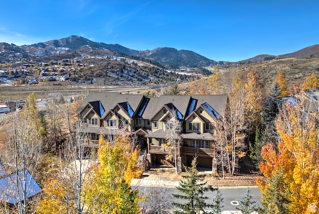 3025 Lower Saddleback Rd Unit 13, Park City, UT 84098 - birds eye view of property with a mountain view