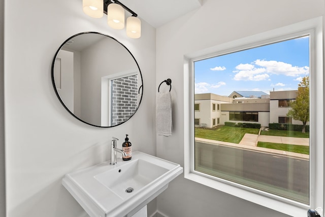 bathroom with a sink