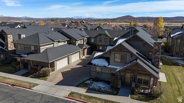 6042 N Fox Pointe Cir, Park City, UT 84098 - aerial perspective of suburban area with mountains