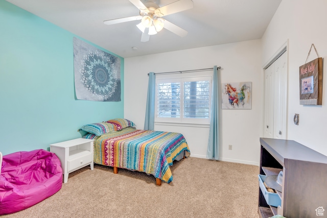 1122 Ironwood Rd, Erda, UT 84074 - carpeted bedroom featuring ceiling fan