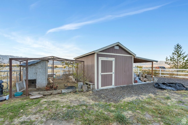 1122 Ironwood Rd, Erda, UT 84074 - view of outdoor structure with a mountain view