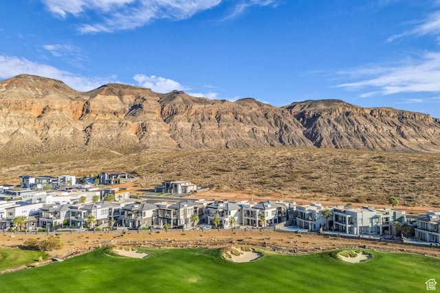 1498 W Torrey Pines Rd, Hurricane, UT 84737 - mountain view with nearby suburban area and a golf club