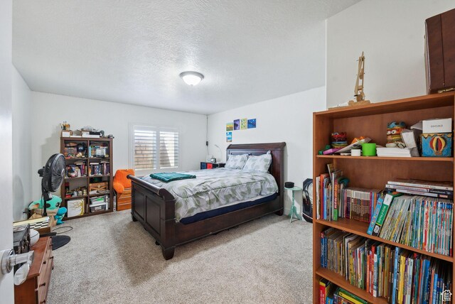 967 W Yamada Ct S, Syracuse, UT 84075 - carpeted bedroom with a textured ceiling
