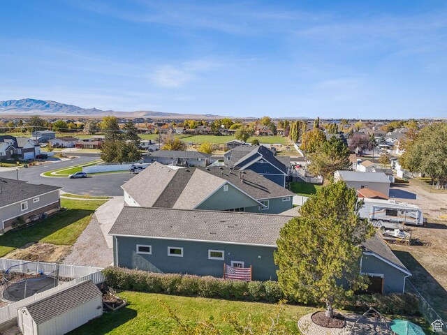 967 W Yamada Ct S, Syracuse, UT 84075 - aerial view of residential area with mountains