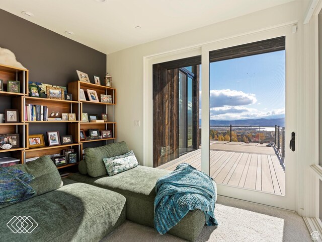 5731 E Porcupine Ridge Dr N, Eden, UT 84310 - carpeted bedroom with a mountain view
