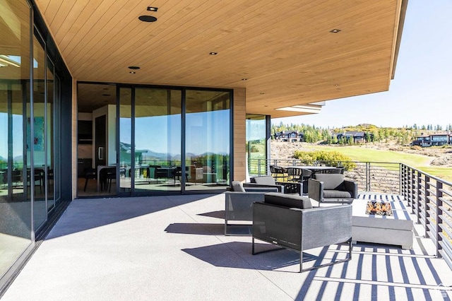3821 Pinnacle Sky Loop, Park City, UT 84098 - view of patio / terrace with an outdoor hangout area