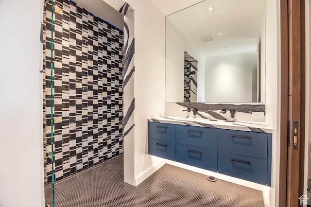 3821 Pinnacle Sky Loop, Park City, UT 84098 - full bathroom with double vanity and tiled shower