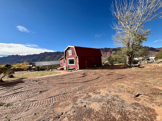 2060 Solar Terrace Dr, Moab, UT 84532 - view of barn with a mountain view