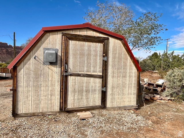 view of outdoor structure