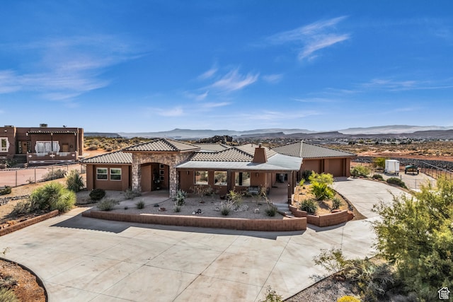 896 E Mesa Vista Dr, Ivins, UT 84738 - view of front facade featuring a mountain view