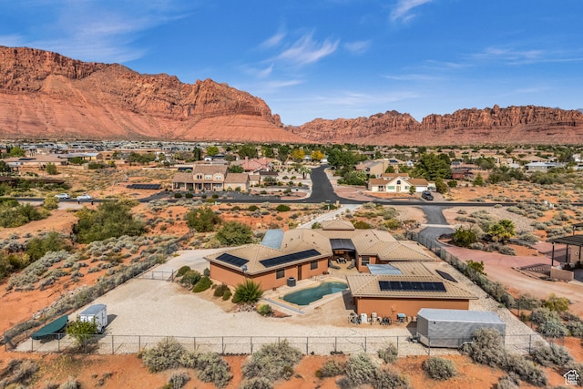 896 E Mesa Vista Dr, Ivins, UT 84738 - drone / aerial view with a mountain view