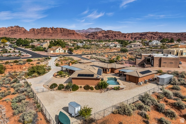 896 E Mesa Vista Dr, Ivins, UT 84738 - birds eye view of property featuring a mountain view