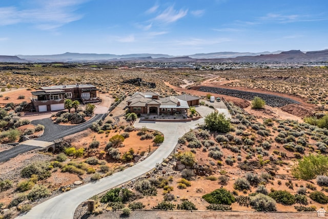 896 E Mesa Vista Dr, Ivins, UT 84738 - bird's eye view with a mountain view