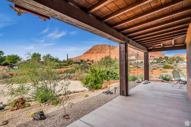 896 E Mesa Vista Dr, Ivins, UT 84738 - view of patio / terrace with a mountain view