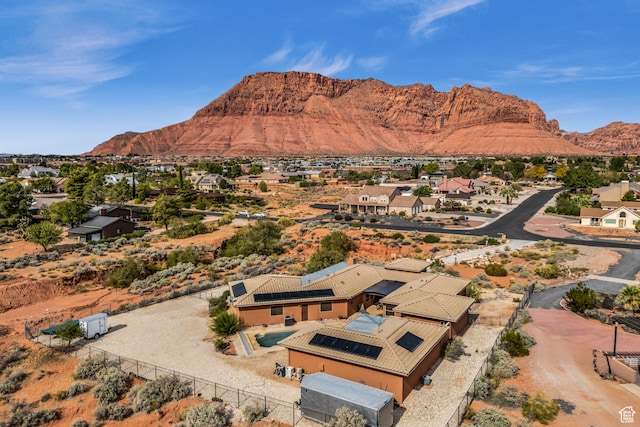 896 E Mesa Vista Dr, Ivins, UT 84738 - birds eye view of property featuring a mountain view